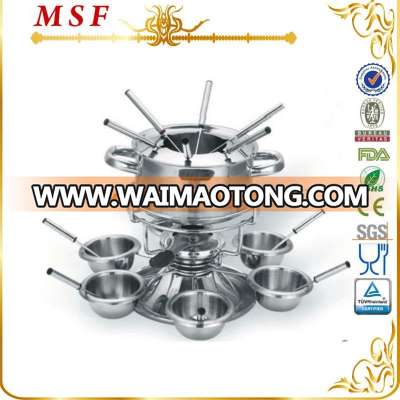 high quality and multi-use fondue pot/cheese fondue/melting pot fondue pots